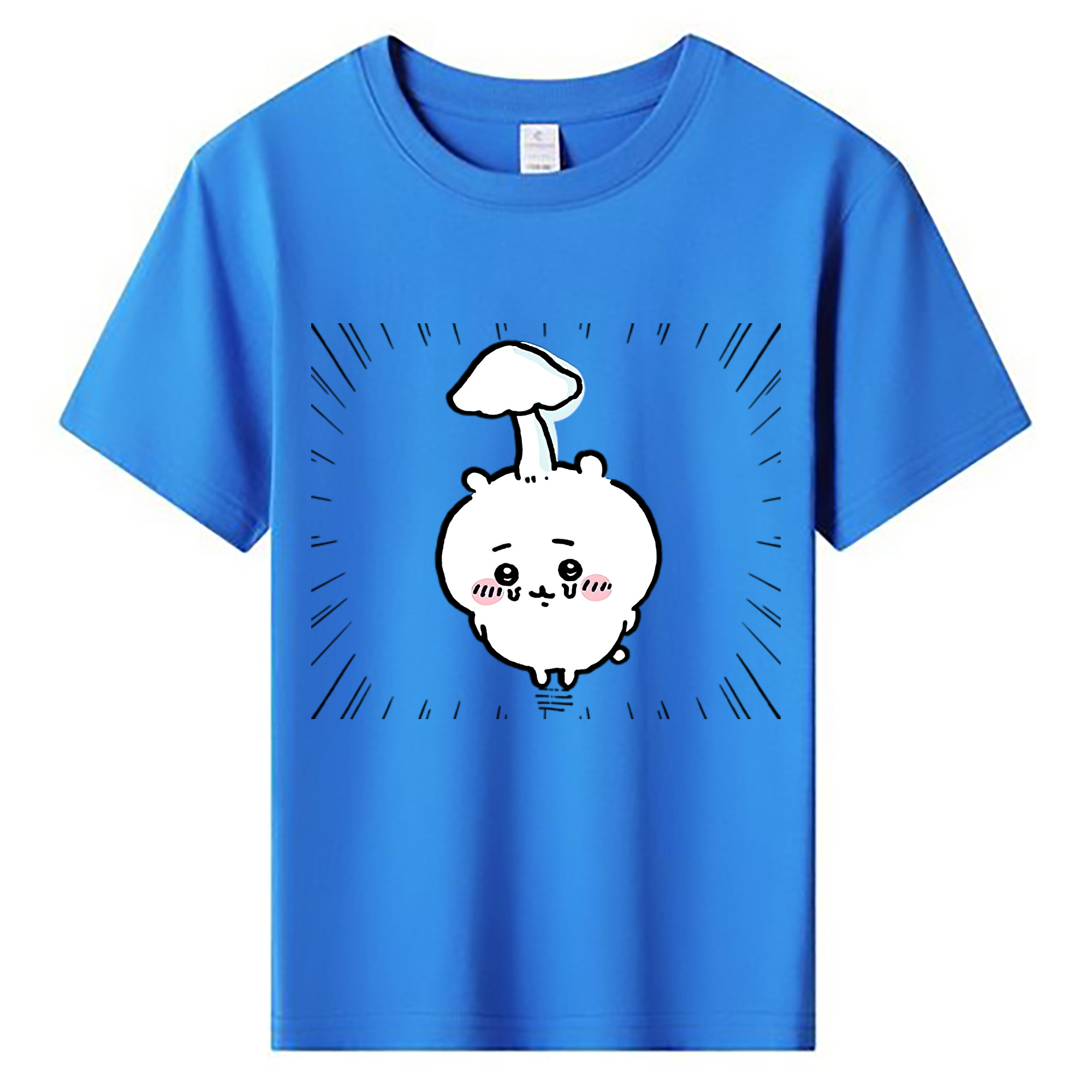（画像用） ちいかわ ちいかわ Chii-kawa chiikawa 綿100％キッズTシャツ（フロントプリント）